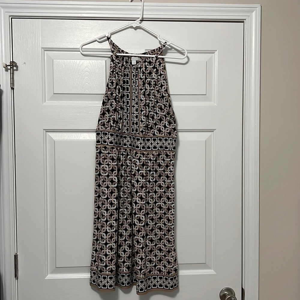 New York & Company Multicolored Summer Dress- L